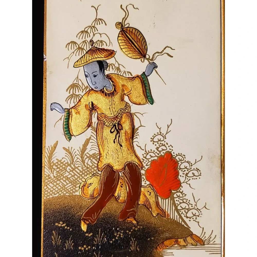 Hand‎ Painted Chinioserie English Bracket Clock by Elliott of London